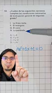 General Second Degree Equation with 2 Unknowns and its Discriminant #cursosunam #elprofeluis