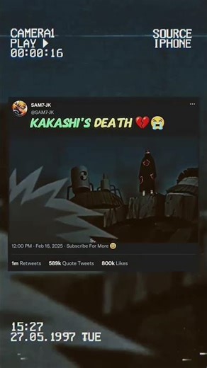 Kakashi Hatake Death