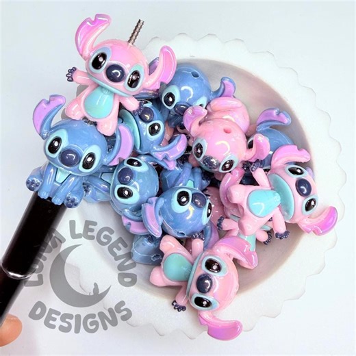 Alien Creature Rubber Focal Bead – Cartoon Style Accent Bead for DIY Pens, Jewelry & Crafts – 1pc - Etsy