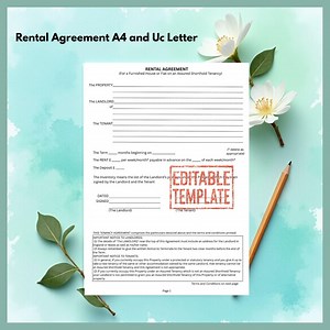 Rental Agreement Template | Tenancy Contract PDF | Assured Shorthold Tenancy | UK Legal Document | Printable A4 & US Letter - Etsy