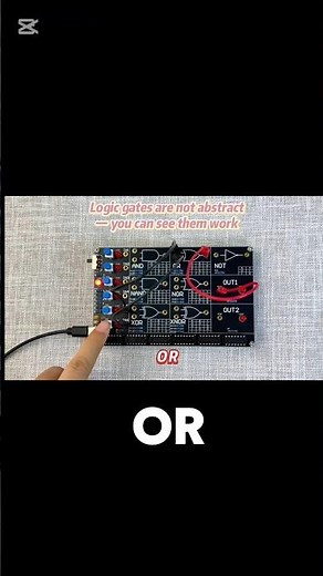 Logic Gates Kit Learning #electronics #technology #electronica #learning #courses #shorts