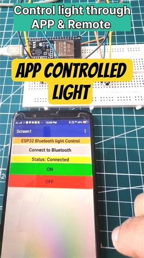 App controlled light #shorts #arduino #esp32 #diy #project