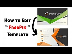 Freepik Editable Template Tutorial for Beginners (Step-by-Step), Edit freepik Text