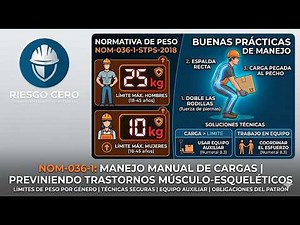 How much weight can you legally carry? Limits according to NOM-036-1
