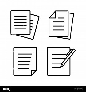 Document icon vector. Paper icon. File Icon Stock Vector Image & Art - Alamy