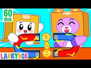 LankyBox Makes Fun DIY Science Experiments with Magnets for Kids | LankyBox Channel Kids Cartoon