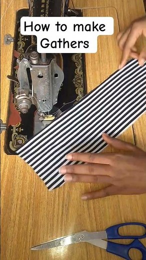 How to make Gathers #sewing