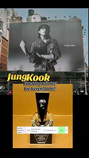 Jungkook's Historic Daesang Win for 'Seven'