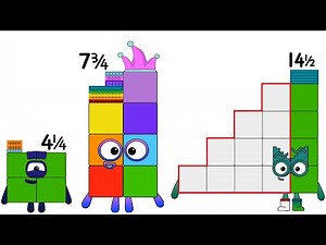 Numberblocks Quarters and 0.25 Times Tables!Numberblocks Band 41-50