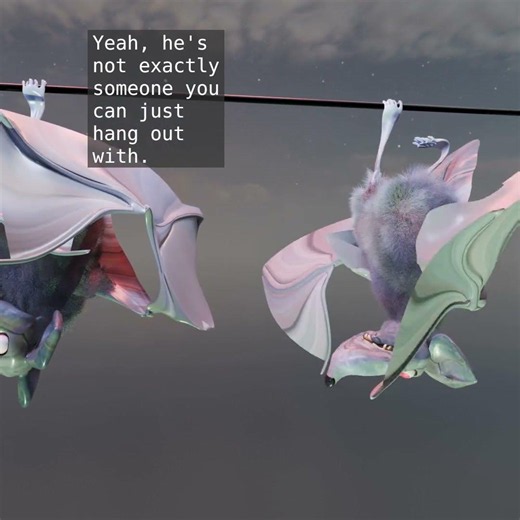 Bats Haning Out - 3D Animation #shorts #3danimation