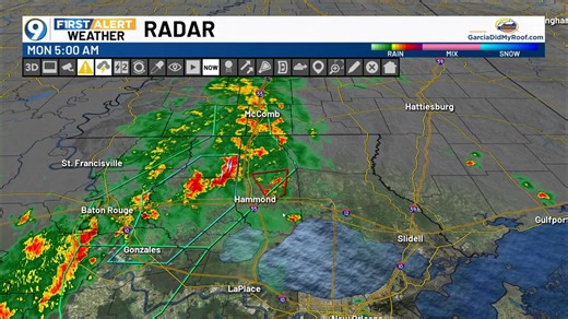 Tracking showers/storms on Monday morning radar. | WAFB First Alert Weather