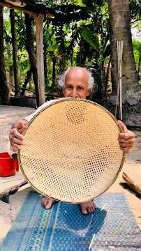 Handmade Bamboo Sieve Crafting | Full Process from Start to Finish. 😱🎋 #foryou #bamboopaper