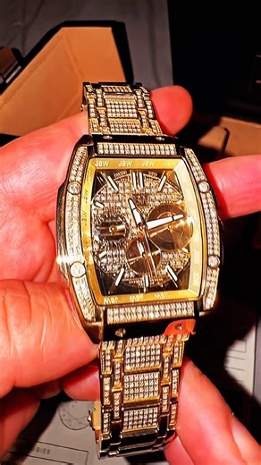 Mens JBW Echelon Diamond Watch 570 Platinum Series 570 Diamonds Complete Set