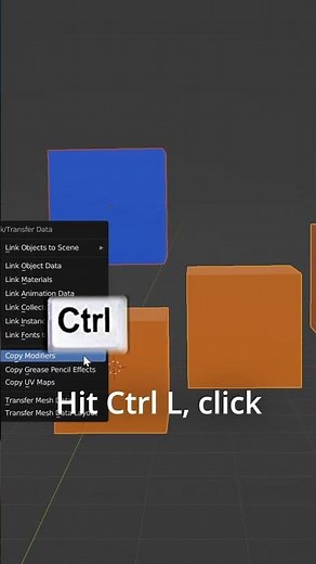 how to copy modifiers in blender