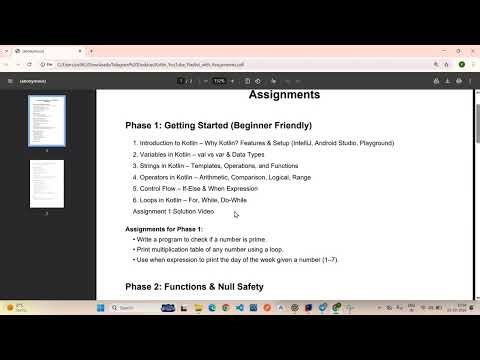 Kotlin Roadmap for Beginners 2026 | How to Learn Kotlin & Android Development Step by Step