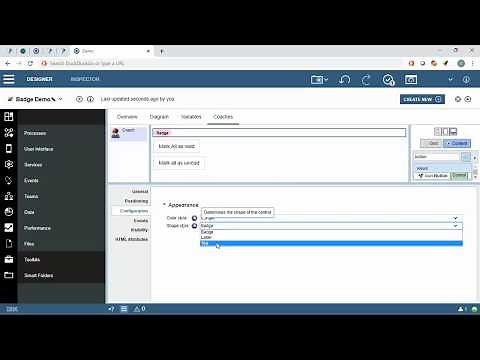 Badge IBM BAW - BPM UI Toolkit