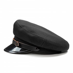 DANUBE MOD 1 Wool Cloth Lacquered Peaked Cap Cabbie Chauffeur Mens Hat Train Conductor Coachman Railway Gatekeeper Chauffer Cabby Cap BLACK - Etsy