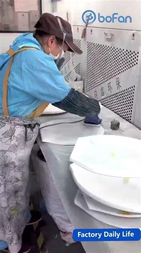 #trimming process #molded wood toilet seat #wooden toilet seat #factory process #product details