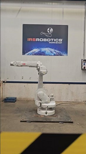 IRS Robotics ABB robot first test run before refurbishment