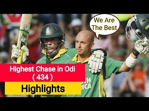 Highest chase in odi history 434 Australia vs south africa 434 full match highlights