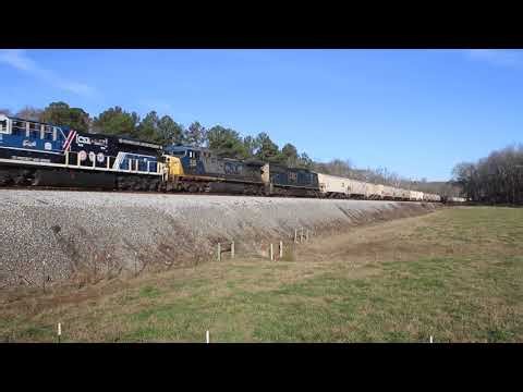CSXT #3194 leads CSX G315 near Kingston, GA
