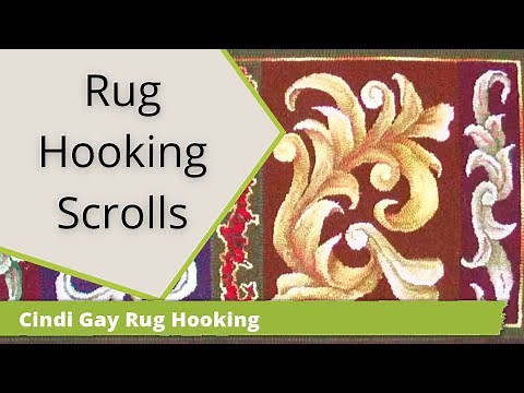 How to Rug Hook Scrolls