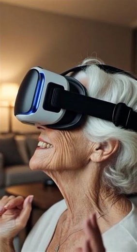 Grandma Experiences Virtual Reality for the First Time 😲