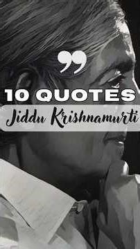 Jiddu Krishnamurti Quotes #quotes #jiddukrishnamurti #wisdom #selfawareness #philosophy #fyp