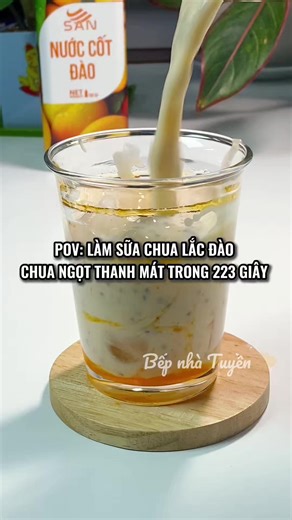 Cách làm sữa chua lắc đào dính miệng tại nhà