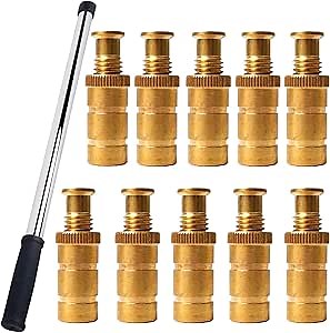 Podoy Pool Cover Anchor Removal Tool 23.6 Inch Extra Long Safety Installation and Removal Rod with 5/8" Brass Anchor Fits 3/4" Hole