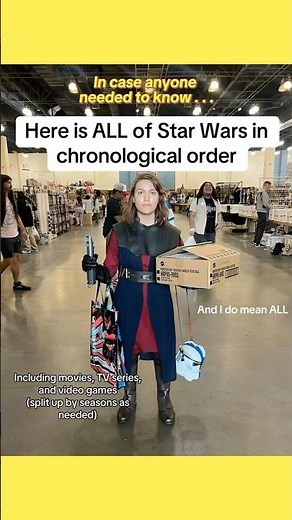 ALL of Star Wars in Chronological Order (movies, series, and video games)