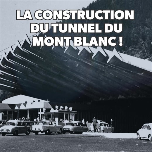 🏔️🛣️ Pour faciliter le passage entre l’Italie et la France, le tunnel du Mont Blanc voit le jour. 📺 Le Mont Blanc, les défis du plus haut sommet de France,sur #RMCdécouverte | RMC WOW