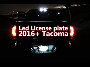 2016+ TOYOTA TACOMA HOW TO INSTALL LICENSE PLATE LEDS | STEP BY STEP