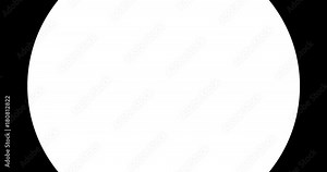 abstract circle brush stroke black and white transition background, animation of paint with alpha channel Stock Video