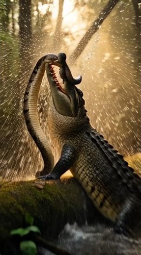 Epic Snake vs Crocodile Battle | Wildlife Documentary in the Wet Forest