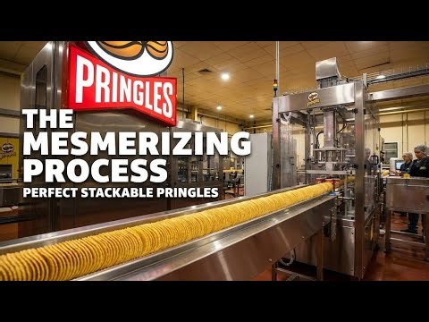 The Mesmerizing Process of Making Perfect Stackable Pringles.