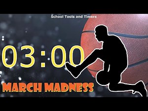 3 Minute Countdown Timer - Basketball 🏀March Madness!