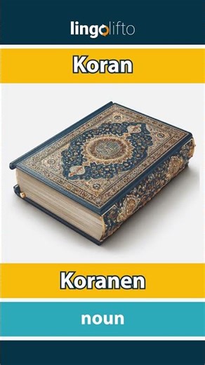 🇬🇧🇩🇰 Koran - Koranen : learn English : Lad os lære engelsk : vocabulary builder