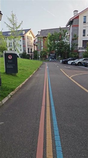 What is this tri-color longitudinal pavement marking?
