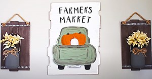 How To Make a Dollar Tree Truck Sign