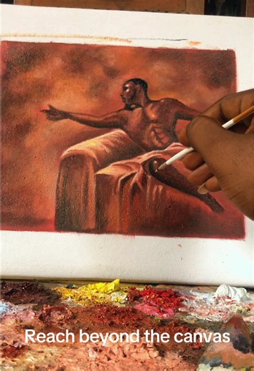 From sketch to soul #ArtProcess #PaintingVideo #ArtistOnTikTok #ContemporaryArt #ArtTok