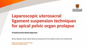317 Laparoscopic Uterosacral Ligament Suspension Techniques for Apical Pelvic Organ Prolapse- A Hysterectomy-based Approach-60
