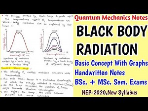 Black Body Radiation | Basic Concept With Graphs | Quantum Mechanics Notes #chemistry #bscnotes