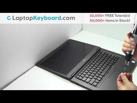 How to Replace Dell Latitude 5490 Laptop Keyboard & Palmrest, Dismantle 7280 5280 7370