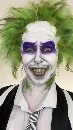 Beetle Juice Inspired Makeup Tutorial