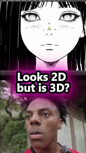 3d character model that looks 2d hand painted, crafted by 블리 3D