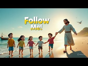 Jesus Said “Follow Me” 👣 | Animated Christian Song for Kids