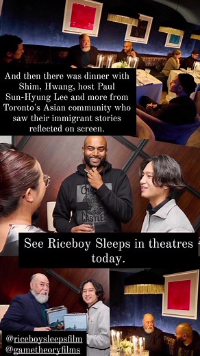 Finally caught up with Riceboy Sleeps, Anthony Shim's lovely tribute to immigrant mothers, at a private event hosted by Kim's Convenience star Paul Sun-Hyung Lee. the community was audibly moved to tears. See Riceboy Sleeps in theatres today. . . . #filmtok #asianrepresentation #torontok #torontotok #vancity #cancon #movies #indiefilm