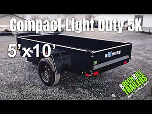 BWISE 5x10 Dump Trailer - 5K GVWR - Model DTR510LP-5