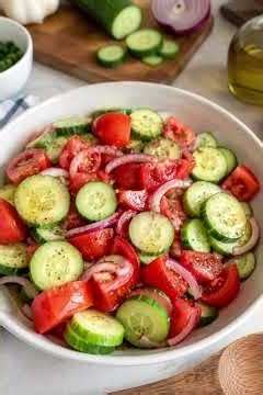 Cucumber Tomato Salad with Zesty Vinaigrette (15-Minute)